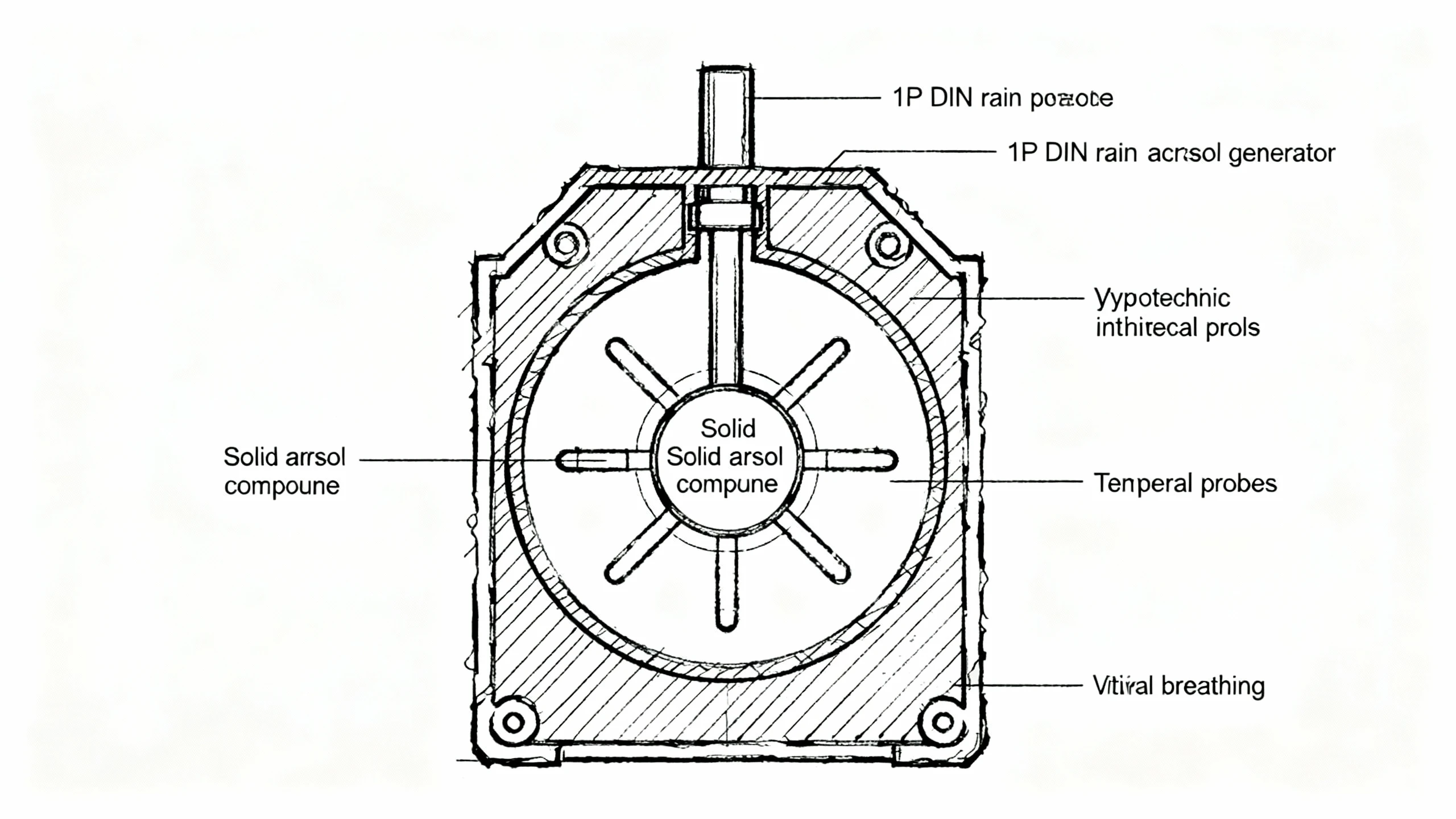 1P DIN Rail Aerosol Generator 18mm Design