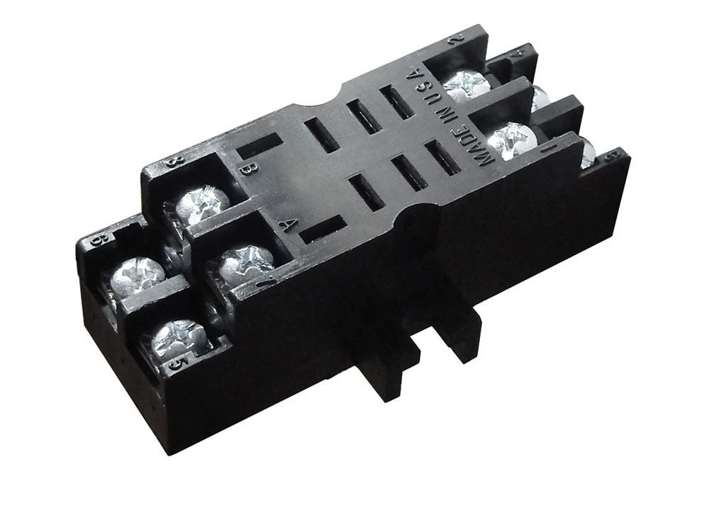 8-pin relay socket base
