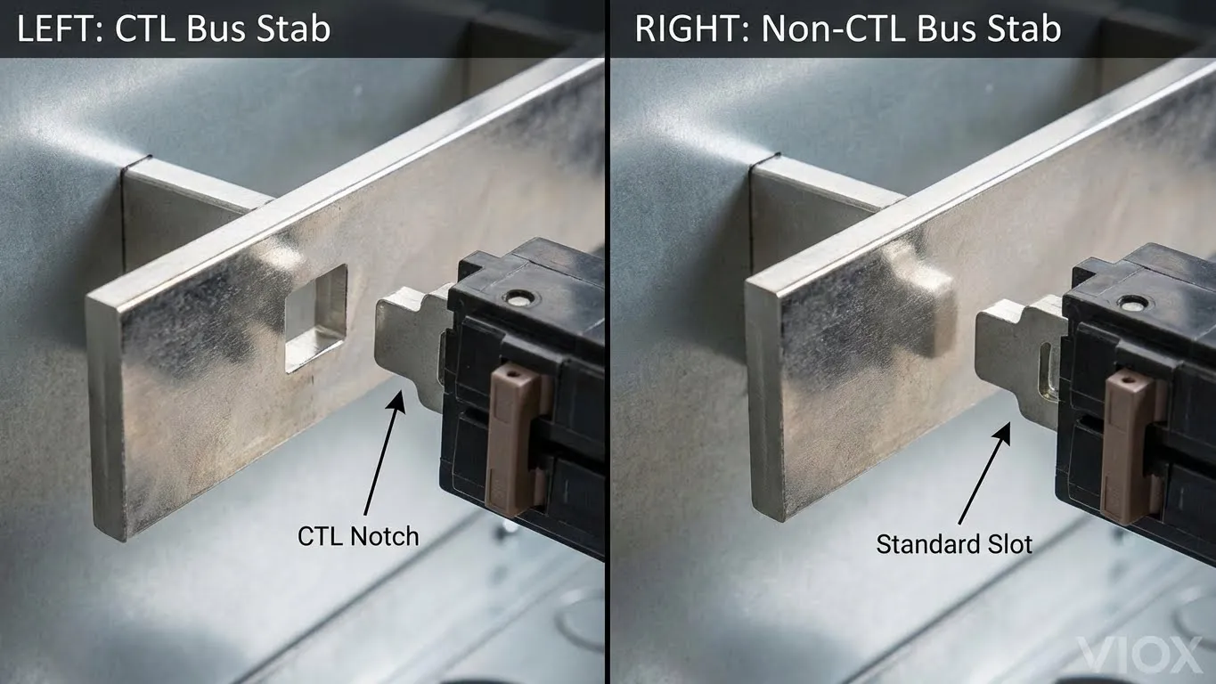 Comparaison de la lame de bus à encoche CTL par rapport à la lame de bus pleine non-CTL