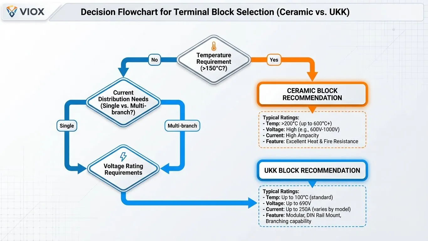 គំនូសតាងលំហូរការសម្រេចចិត្តសម្រាប់ការជ្រើសរើសប្លុកស្ថានីយសេរ៉ាមិចទល់នឹង UKK នៅក្នុងកម្មវិធីឧស្សាហកម្ម