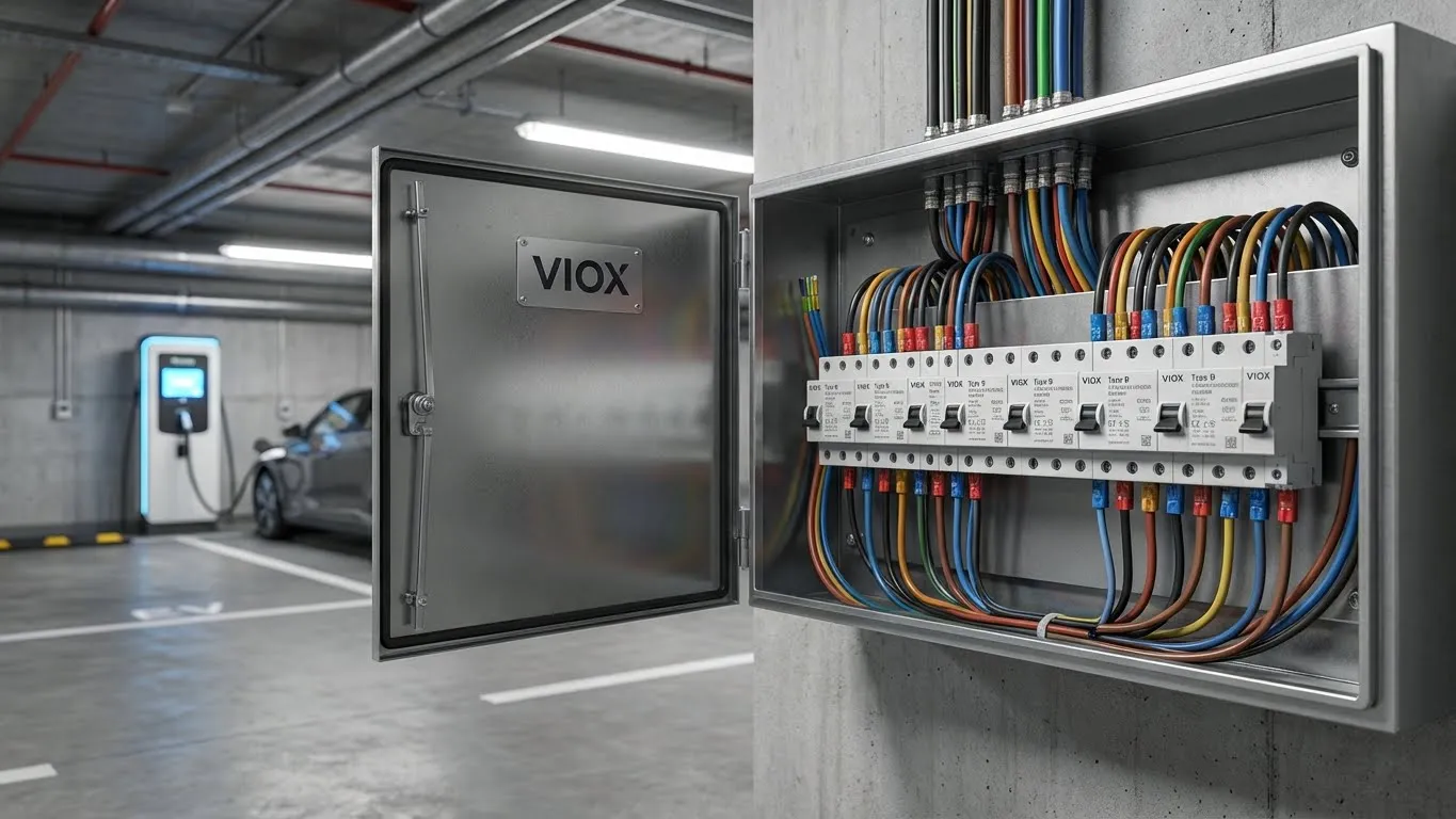 Commercial EV electrical distribution board installation