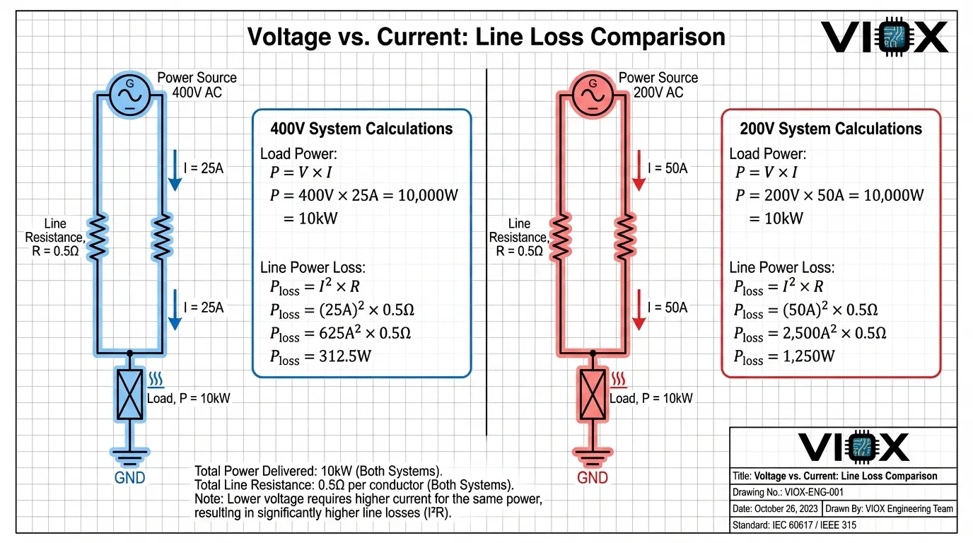 التسلسل الهرمي العالمي لجهد النظام الكهربائي الذي يوضح مراحل التحويل من التوليد إلى الاستخدام النهائي مع تدوين معايير الجهد الإقليمية