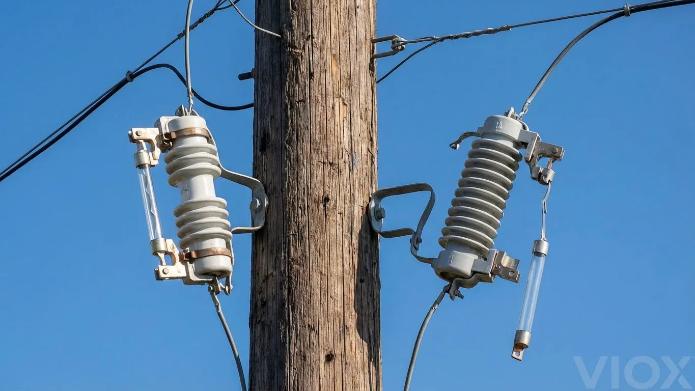 مصهر قطع الجهد العالي مثبت على عمود المرافق لحماية المحولات - VIOX Electric