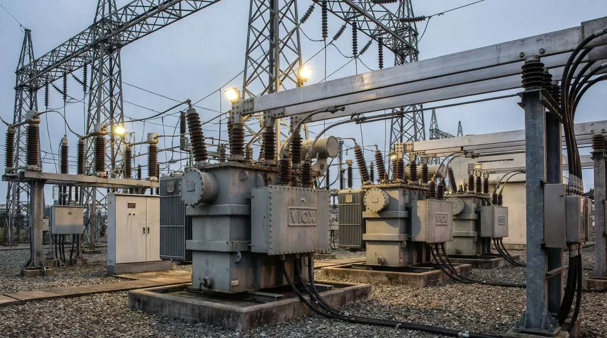 Industrial current and potential transformers by VIOX installed in electrical substation