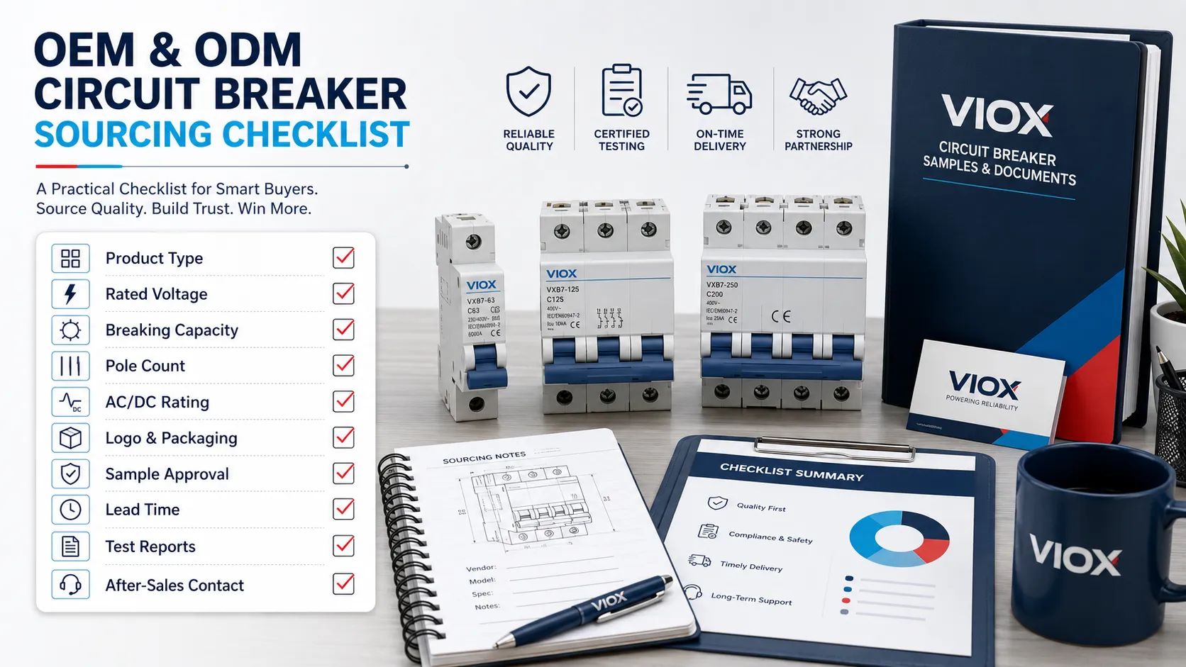 OEM ODM circuit breaker sourcing checklist for China factory buyers.