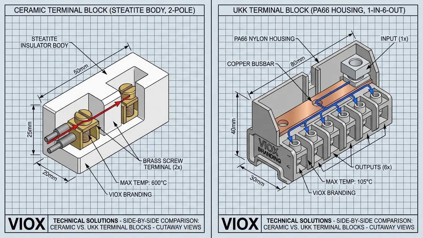 គំនូសតាងប្រៀបធៀបបច្ចេកទេសចំហៀងនៃសំណង់ប្លុកស្ថានីយសេរ៉ាមិចទល់នឹង UKK