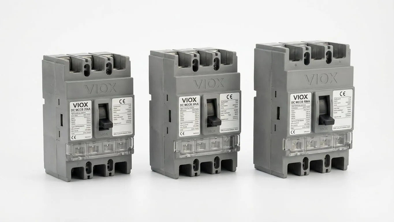 قطعکنندههای مدار DC VIOX 20kA، 30kA و 50kA که به طور خاص برای سیستمهای ذخیره انرژی باتری طراحی شدهاند