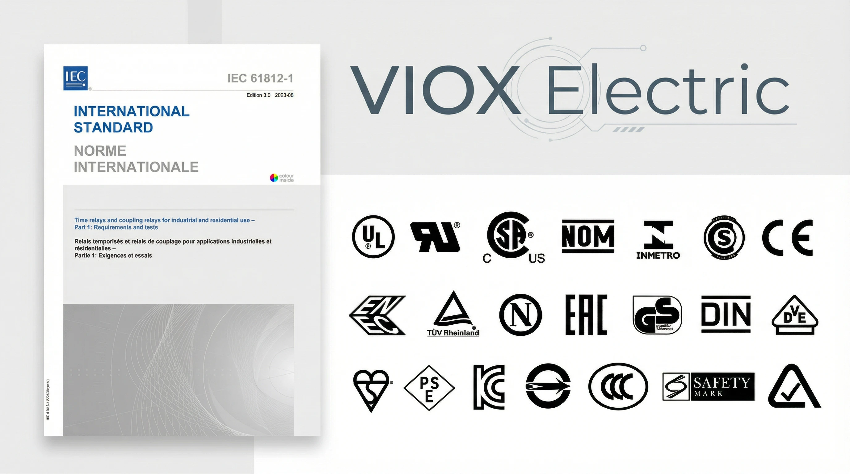 IEC 61812-1 Edition 3.0 Standard Document and Certification Marks