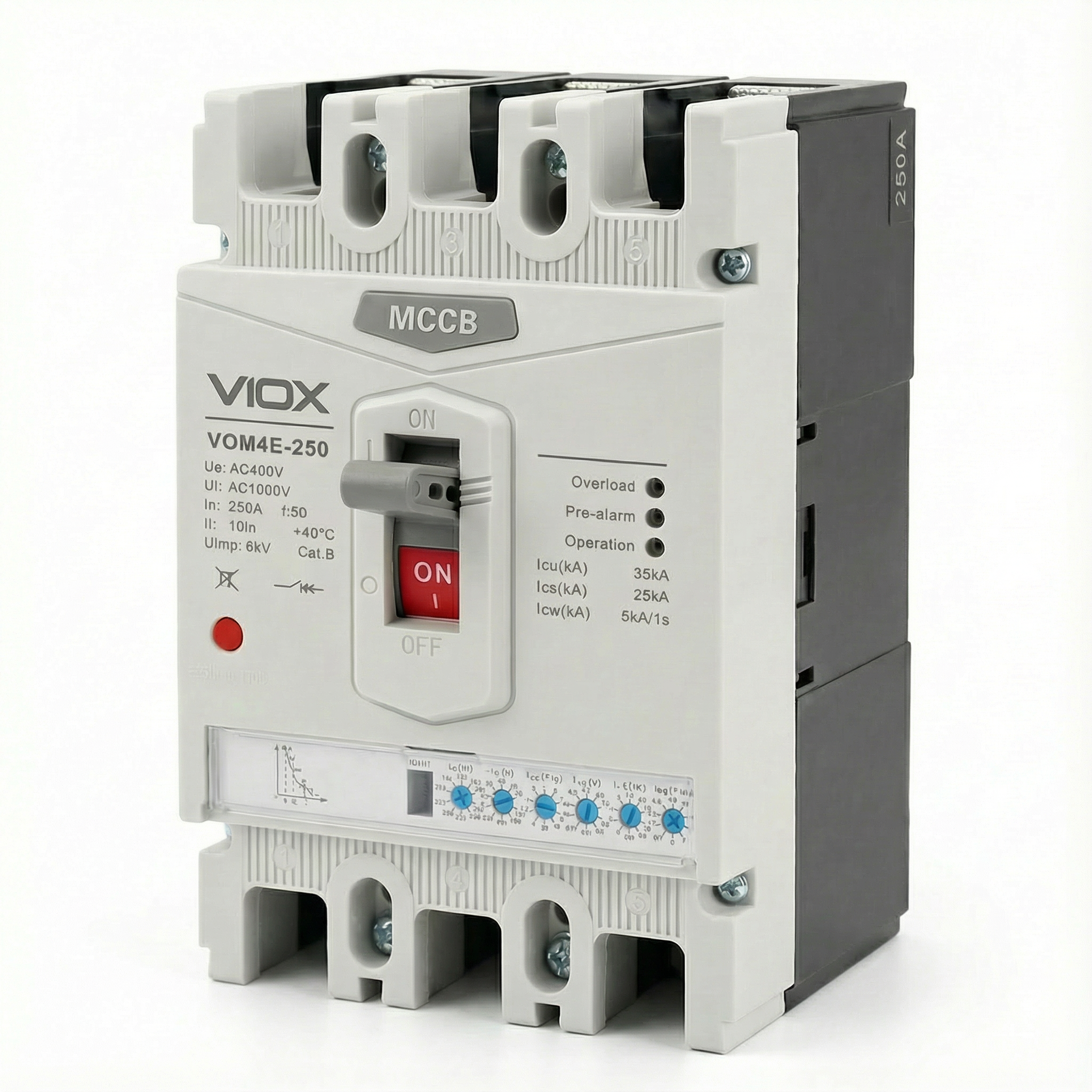 Current-limiting molded case circuit breaker product photograph