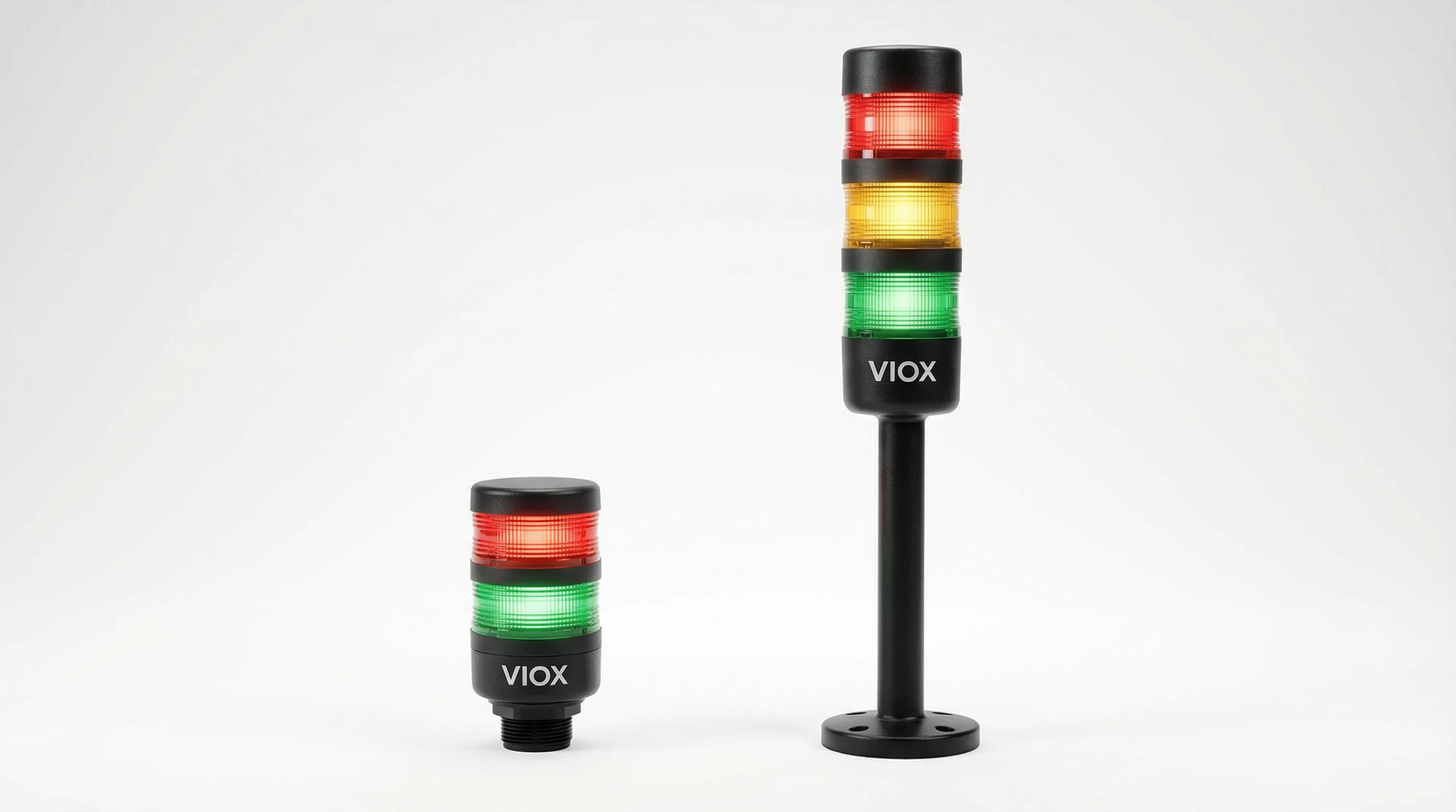 So sánh song song đèn báo semaphore VIOX và đèn tháp VIOX