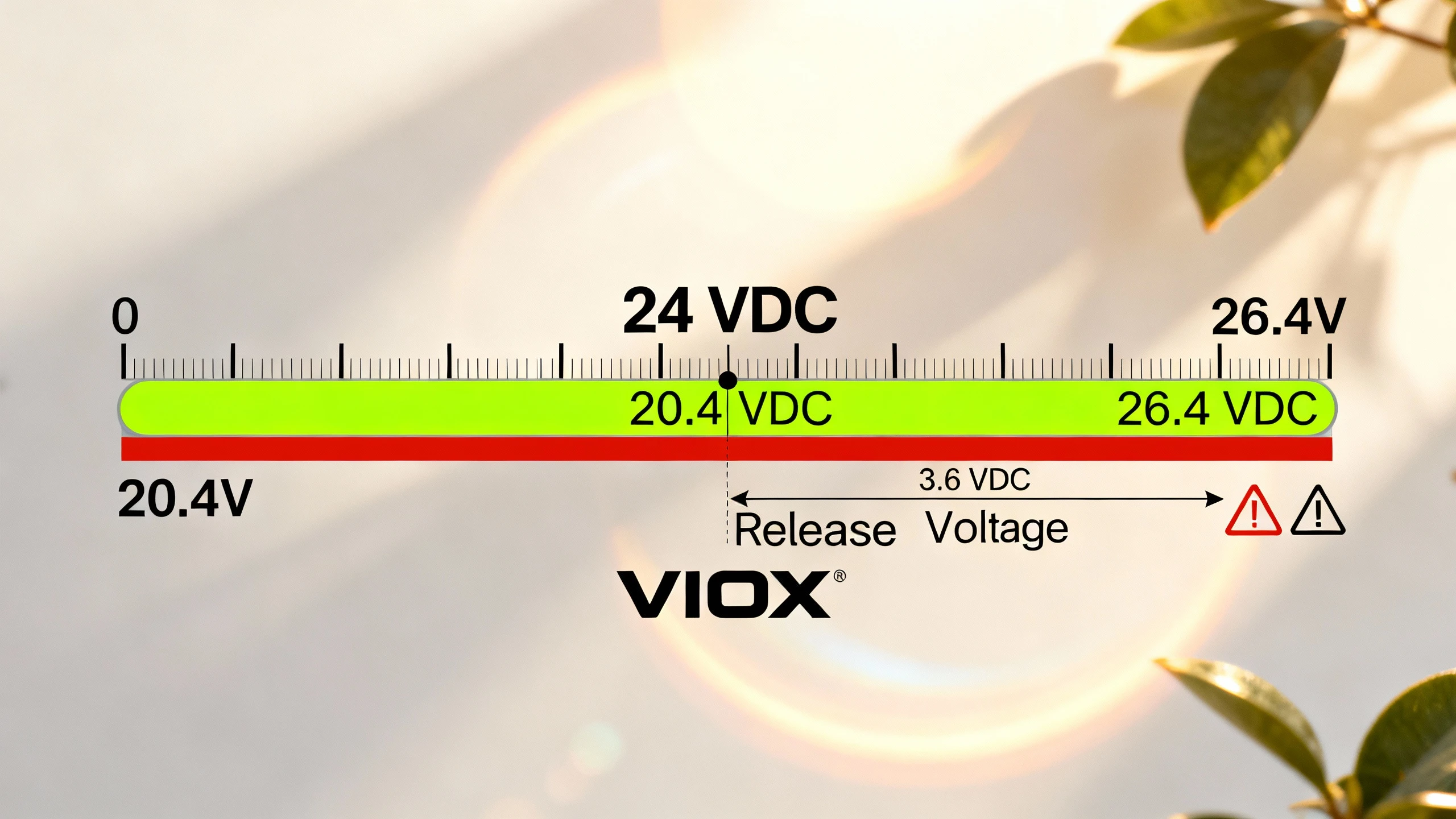 Technical voltage scale diagram