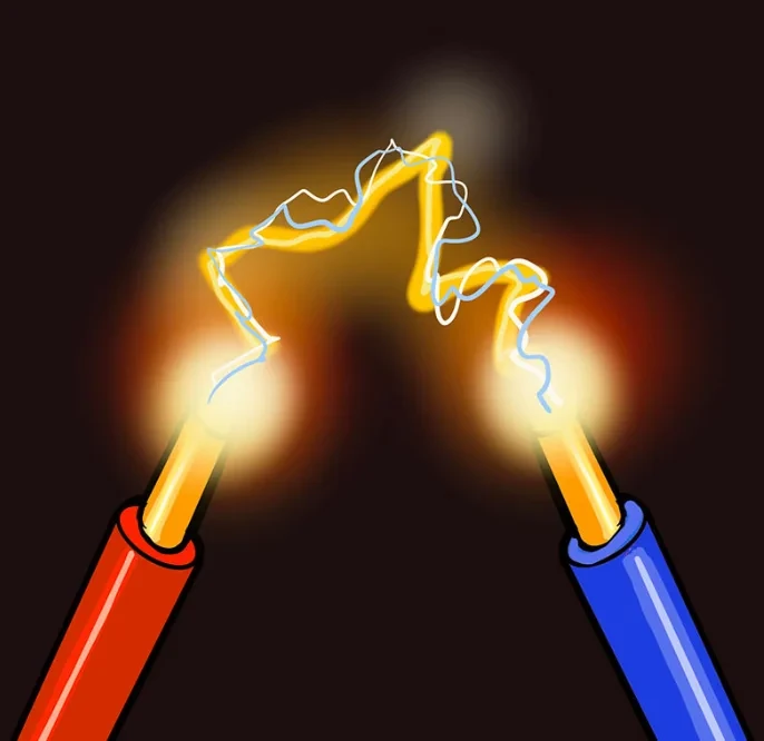 VIOX circuit breaker arc chamber with arcing contacts and arc chutes